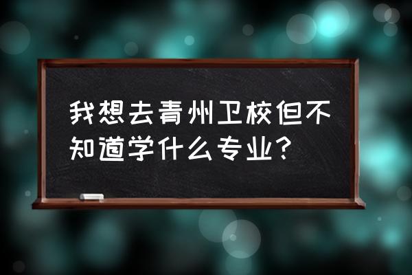 青州卫校全名叫什么 我想去青州卫校但不知道学什么专业？