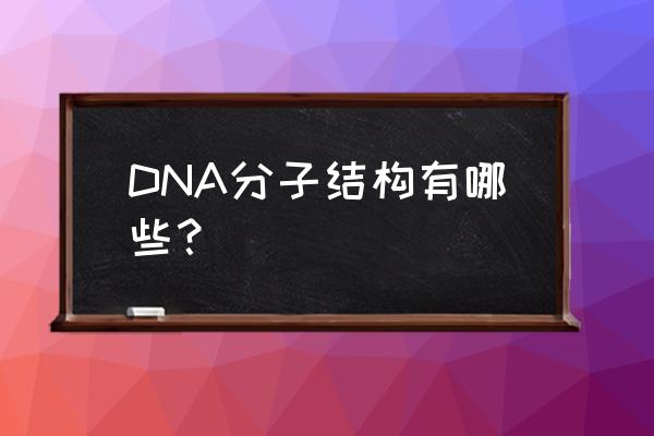 dna分子结构的内容 DNA分子结构有哪些？